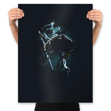 The Raider Returns - Prints Posters RIPT Apparel 18x24 / Black