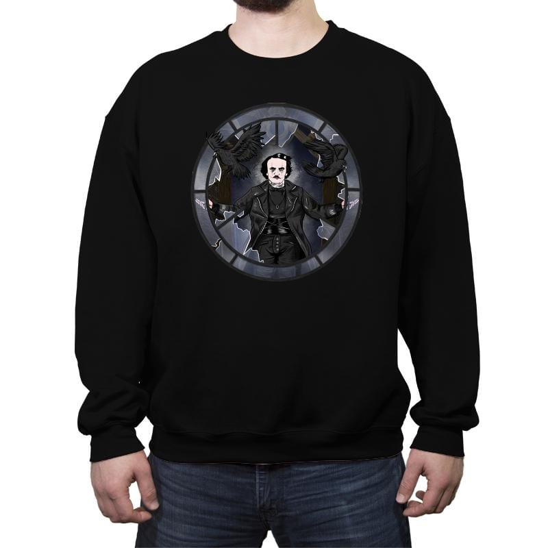 the Real Crow - Crew Neck Sweatshirt Crew Neck Sweatshirt RIPT Apparel Small / Black