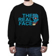 The Real Face - Crew Neck Sweatshirt Crew Neck Sweatshirt RIPT Apparel Small / Black