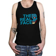 The Real Face - Tanktop Tanktop RIPT Apparel X-Small / Black