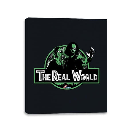 The Real World - Canvas Wraps Canvas Wraps RIPT Apparel 11x14 / Black