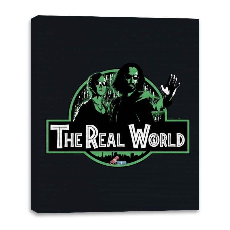 The Real World - Canvas Wraps Canvas Wraps RIPT Apparel 16x20 / Black