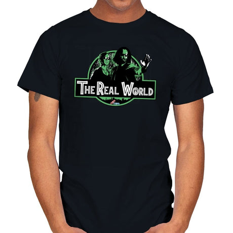 The Real World - Mens T-Shirts RIPT Apparel Small / Black