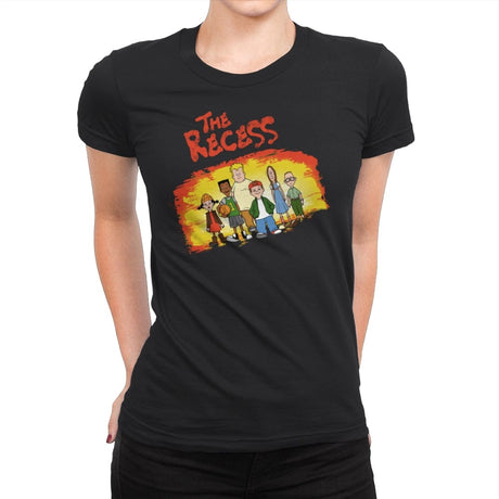 The Recess - Womens Premium T-Shirts RIPT Apparel Small / Black