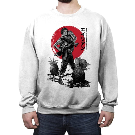 The Rescue of Newt Sumi-e - Crew Neck Sweatshirt Crew Neck Sweatshirt RIPT Apparel Small / White