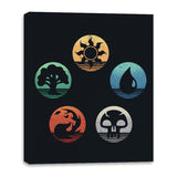 The Retro Arena of Mages and Strategists - Canvas Wraps Canvas Wraps RIPT Apparel 16x20 / Black