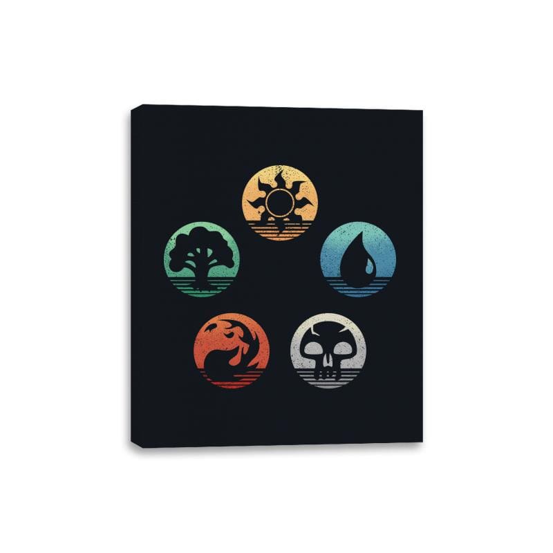 The Retro Arena of Mages and Strategists - Canvas Wraps Canvas Wraps RIPT Apparel 8x10 / Black