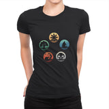 The Retro Arena of Mages and Strategists - Womens Premium T-Shirts RIPT Apparel Small / Black