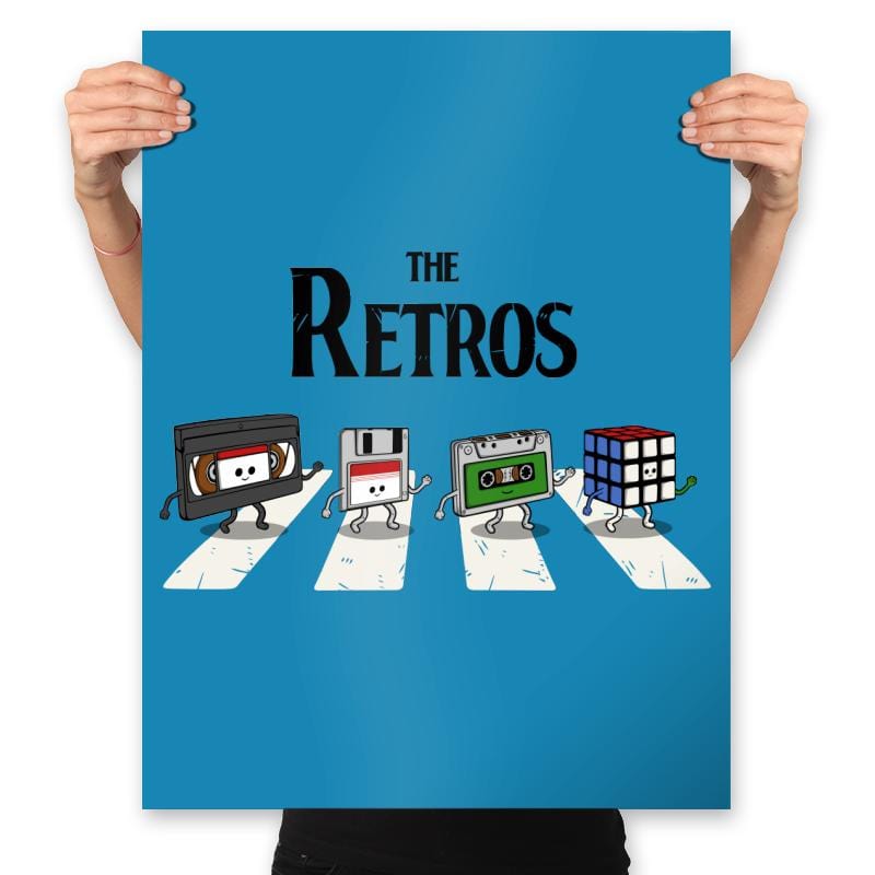 The Retro - Prints Posters RIPT Apparel 18x24 / Sapphire