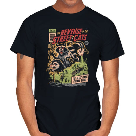 The Revenge of the Street Cats - Mens T-Shirts RIPT Apparel Small / Black