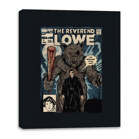 The Reverend Lowe - Canvas Wraps Canvas Wraps RIPT Apparel 16x20 / Black