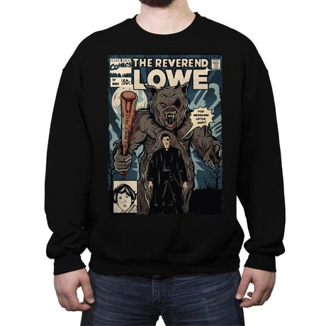 The Reverend Lowe - Crew Neck Sweatshirt Crew Neck Sweatshirt RIPT Apparel Small / Black