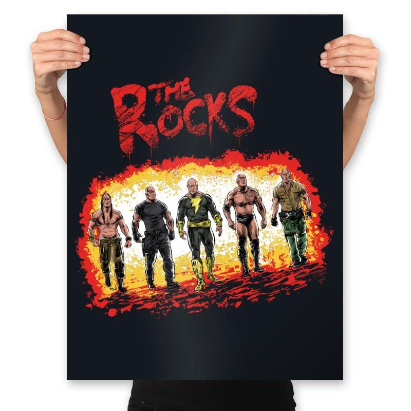 The Rocks - Prints Posters RIPT Apparel 18x24 / Black