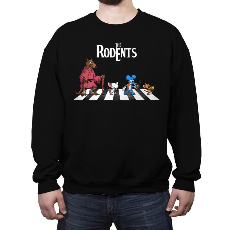 The Rodents - Crew Neck Sweatshirt Crew Neck Sweatshirt RIPT Apparel Small / Black