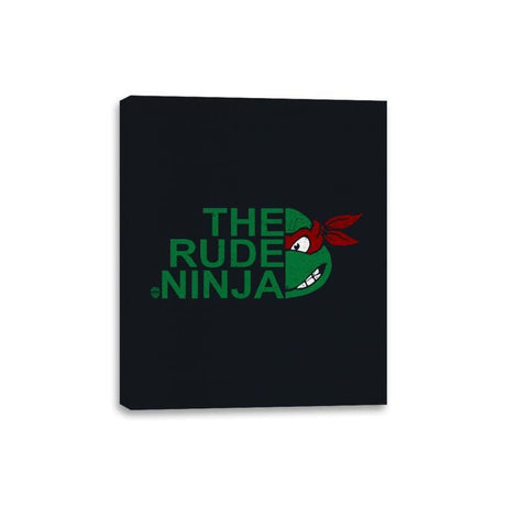 The Rude Ninja - Canvas Wraps Canvas Wraps RIPT Apparel 8x10 / Black