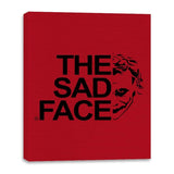 THE SAD FACE - Canvas Wraps Canvas Wraps RIPT Apparel 16x20 / Red