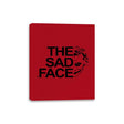 THE SAD FACE - Canvas Wraps Canvas Wraps RIPT Apparel 8x10 / Red