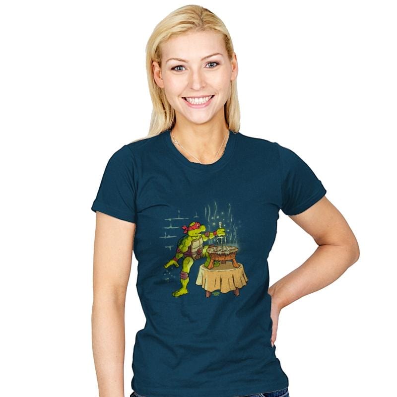 The Sai on the Slice - Womens T-Shirts RIPT Apparel Small / Indigo