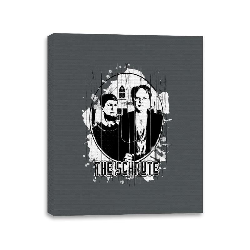 The Schrute - Canvas Wraps Canvas Wraps RIPT Apparel 11x14 / Charcoal