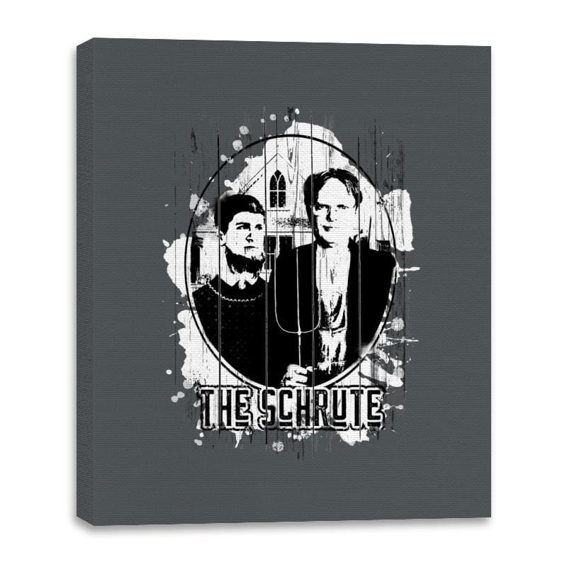 The Schrute - Canvas Wraps Canvas Wraps RIPT Apparel 16x20 / Charcoal