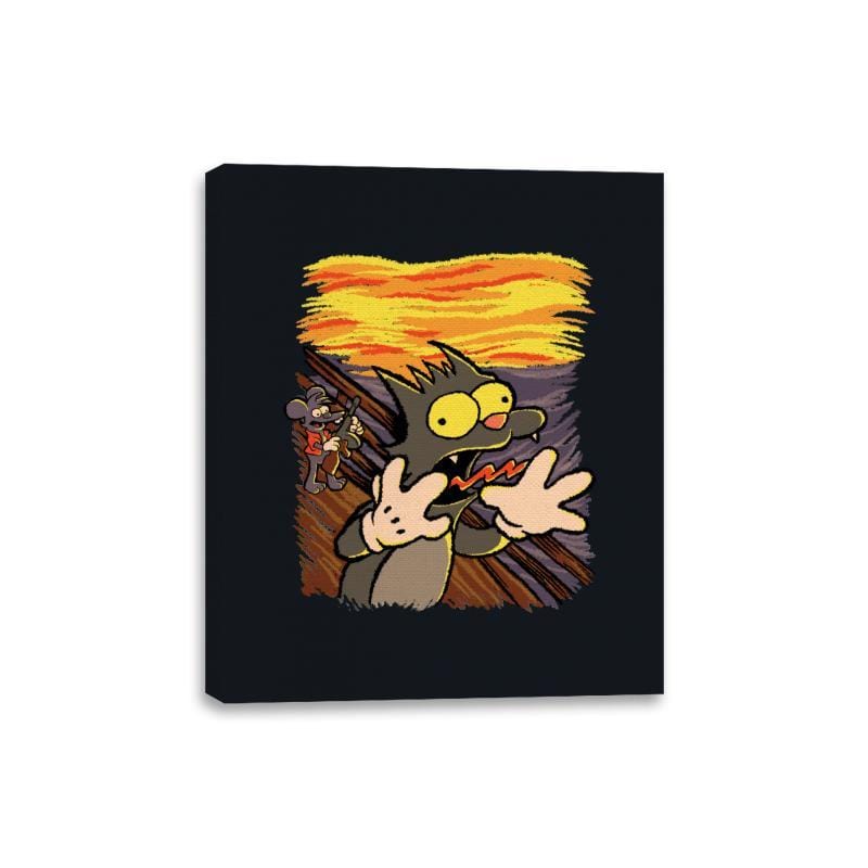 The Scratchy Scream - Canvas Wraps Canvas Wraps RIPT Apparel 8x10 / Black