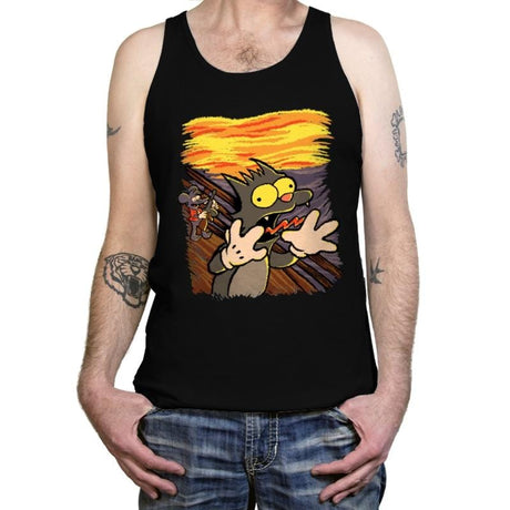 The Scratchy Scream - Tanktop Tanktop RIPT Apparel X-Small / Black