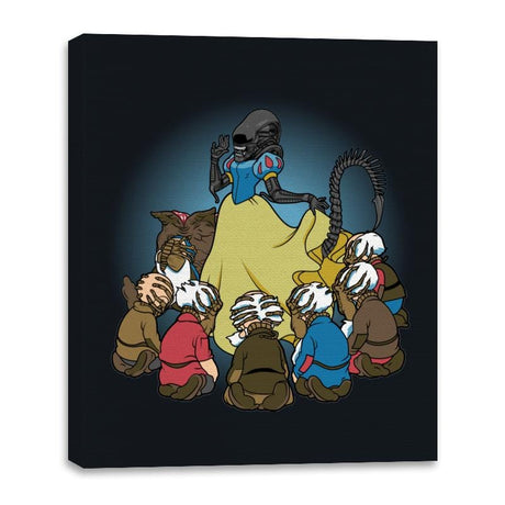 The Seven Xenodwarfs - Canvas Wraps Canvas Wraps RIPT Apparel 16x20 / Black