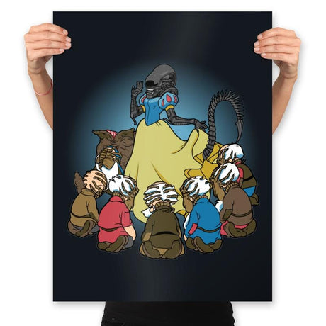 The Seven Xenodwarfs - Prints Posters RIPT Apparel 18x24 / Black