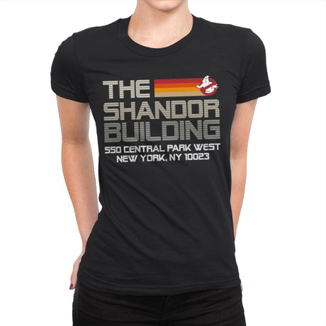 The Shandor Building - Womens Premium T-Shirts RIPT Apparel Small / Black