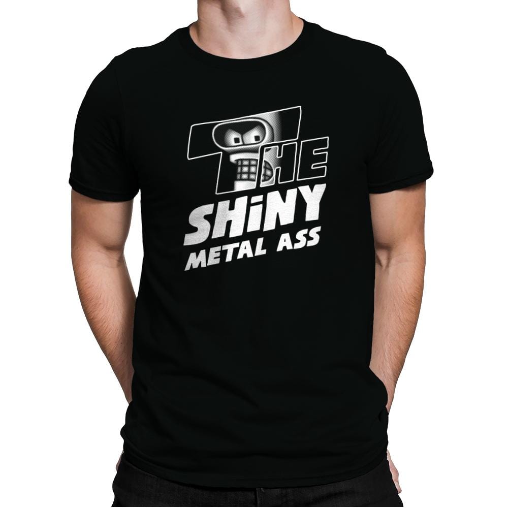 The Shiny Metal Ass - Mens Premium T-Shirts RIPT Apparel Small / Black