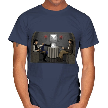 The Shot Paradox. - Mens T-Shirts RIPT Apparel Small / Navy