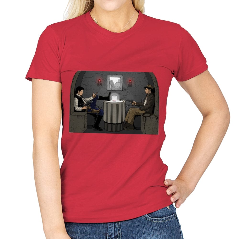 The Shot Paradox. - Womens T-Shirts RIPT Apparel Small / Red