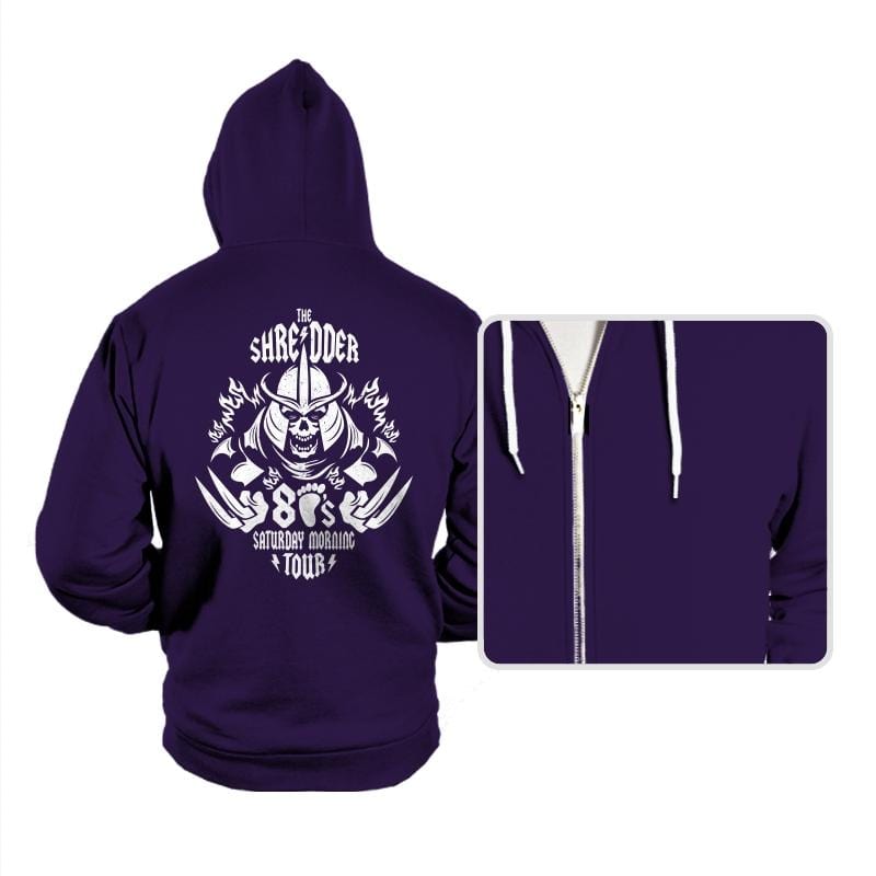 The Shredder 80's Tour - Hoodies Hoodies RIPT Apparel Small / Team Purple