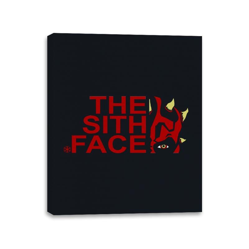 The Sith Face - Canvas Wraps Canvas Wraps RIPT Apparel 11x14 / Black