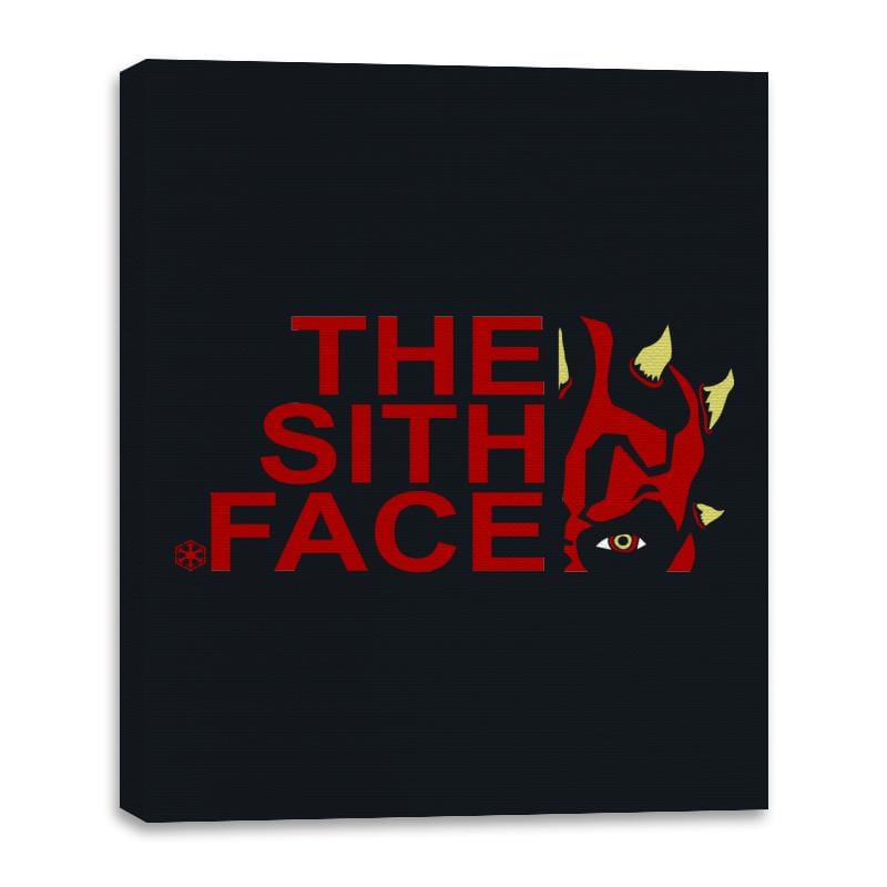 The Sith Face - Canvas Wraps Canvas Wraps RIPT Apparel 16x20 / Black