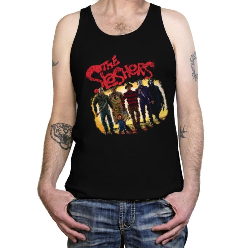 The Slashers Are Back - Best Seller - Tanktop Tanktop RIPT Apparel X-Small / Black