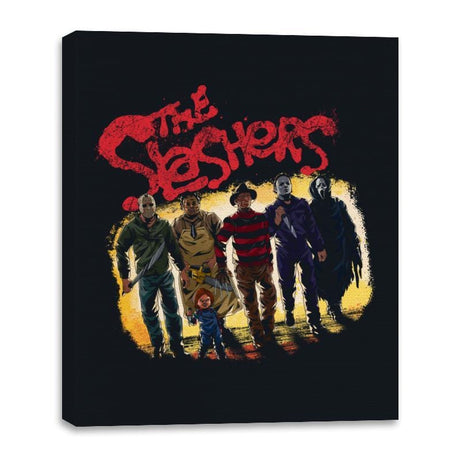 The Slashers Are Back - Canvas Wraps Canvas Wraps RIPT Apparel 16x20 / Black