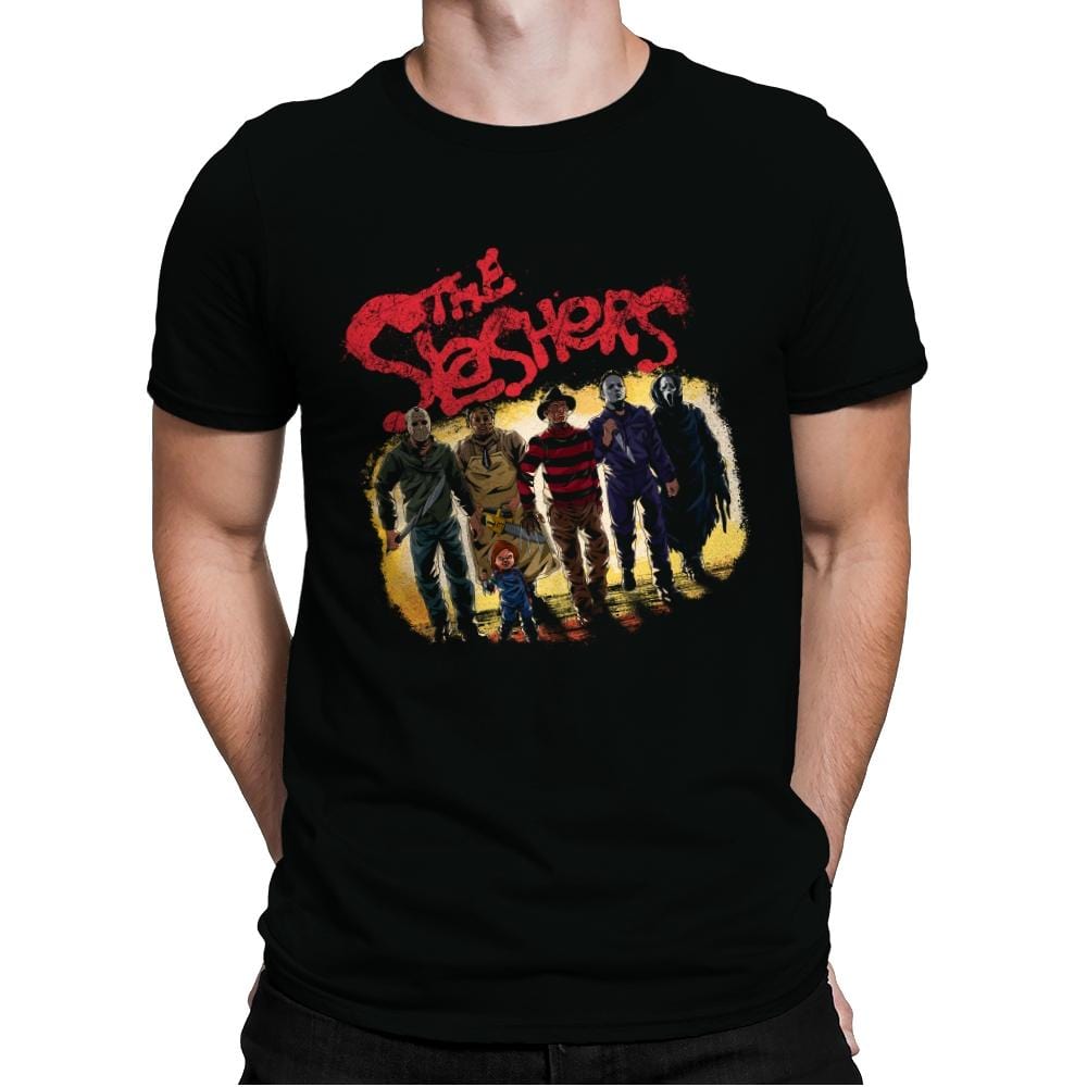 The Slashers Are Back - Mens Premium T-Shirts RIPT Apparel Small / Black