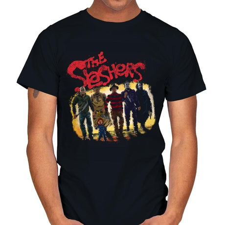 The Slashers Are Back - Mens T-Shirts RIPT Apparel Small / Black