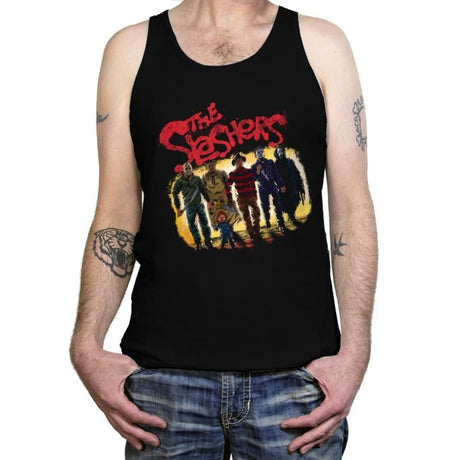 The Slashers Are Back - Tanktop Tanktop RIPT Apparel X-Small / Black