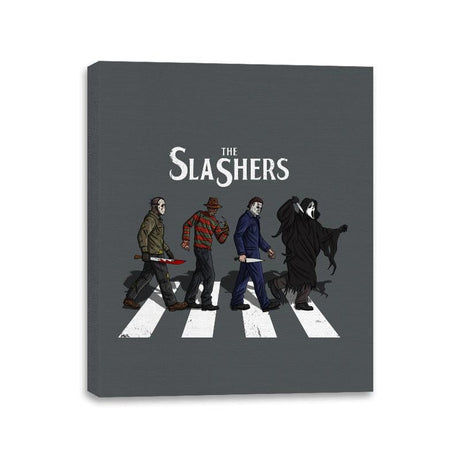 The Slashers - Canvas Wraps Canvas Wraps RIPT Apparel 11x14 / Charcoal