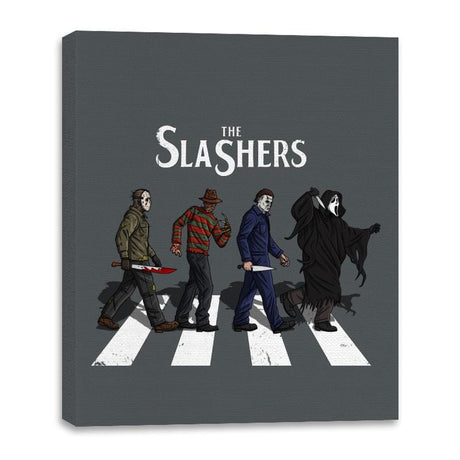 The Slashers - Canvas Wraps Canvas Wraps RIPT Apparel 16x20 / Charcoal