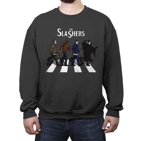 The Slashers - Crew Neck Sweatshirt Crew Neck Sweatshirt RIPT Apparel Small / Charcoal