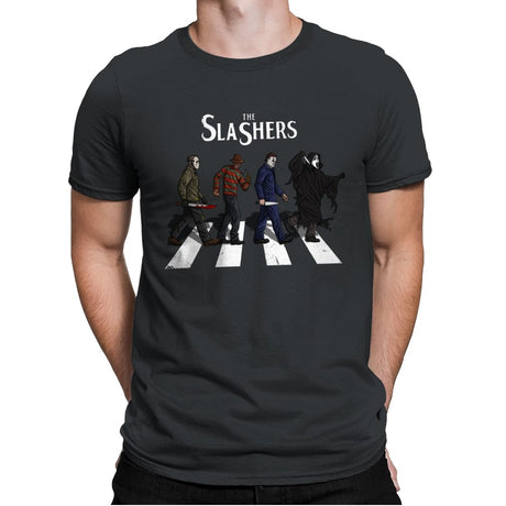 The Slashers - Mens Premium T-Shirts RIPT Apparel Small / Heavy Metal