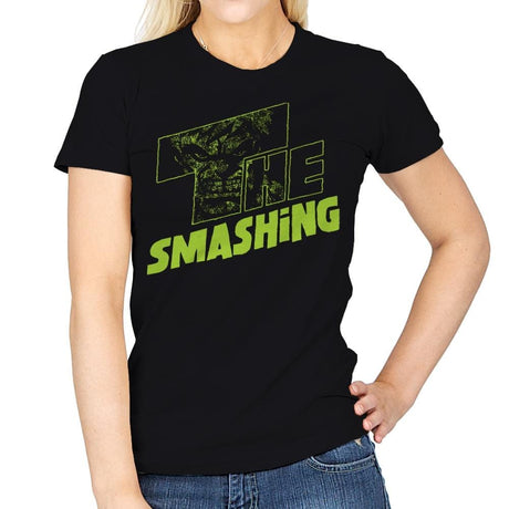 The Smashing - Womens T-Shirts RIPT Apparel Small / Black