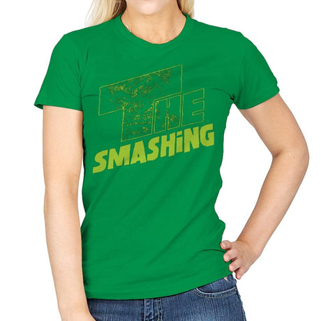 The Smashing - Womens T-Shirts RIPT Apparel Small / Irish Green