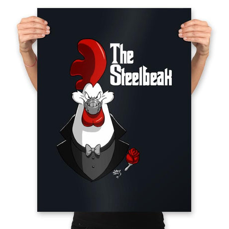 The Steelbeak - Prints Posters RIPT Apparel 18x24 / Black