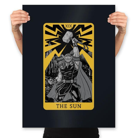 The Sun - Prints Posters RIPT Apparel 18x24 / Black