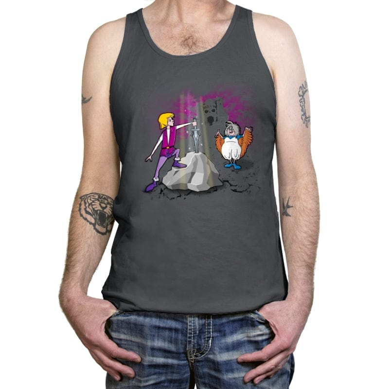 The Sword in the Grayskull - Tanktop Tanktop RIPT Apparel X-Small / Asphalt