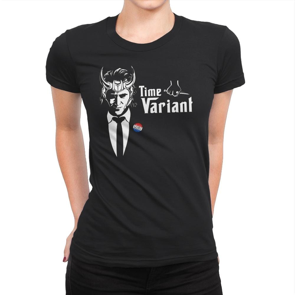 The Time Variant - Womens Premium T-Shirts RIPT Apparel Small / Black